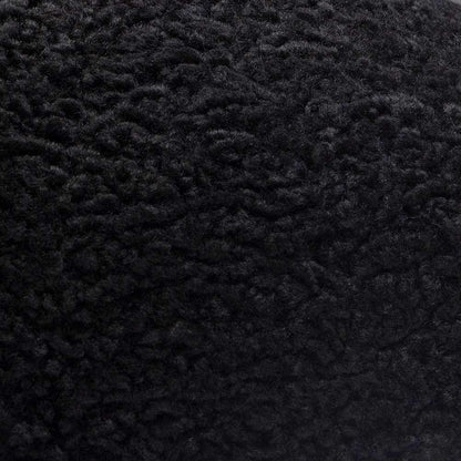Diamond Sofa -  10in Round Accent Pillows in Black Faux Sheepskin (Set of 2) - PILLOWBALLBL2PK veiw 9