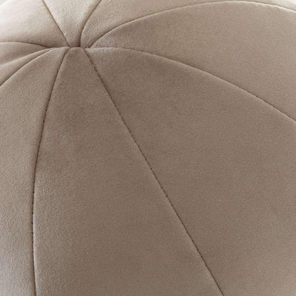 Diamond Sofa -  10in Round Accent Pillows in Mink Tan Velvet (Set of 2) - PILLOWBALLTN2PK veiw 8