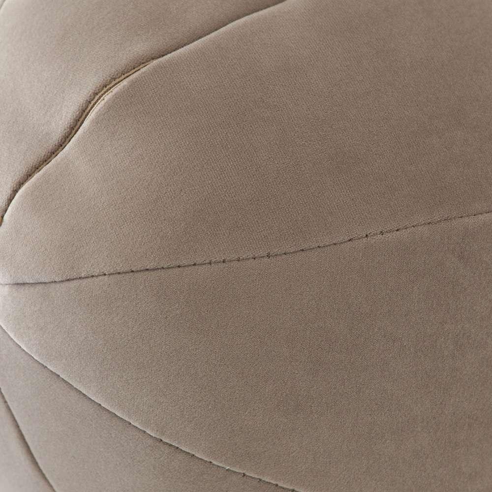 Diamond Sofa -  10in Round Accent Pillows in Mink Tan Velvet (Set of 2) - PILLOWBALLTN2PK veiw 9