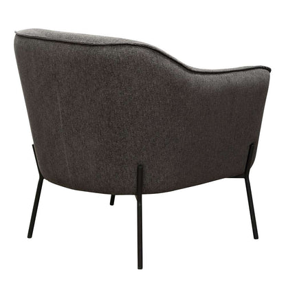 Diamond Sofa - Status Accent Chair in Grey Fabric with Metal Leg - STATUSCHGR veiw 6