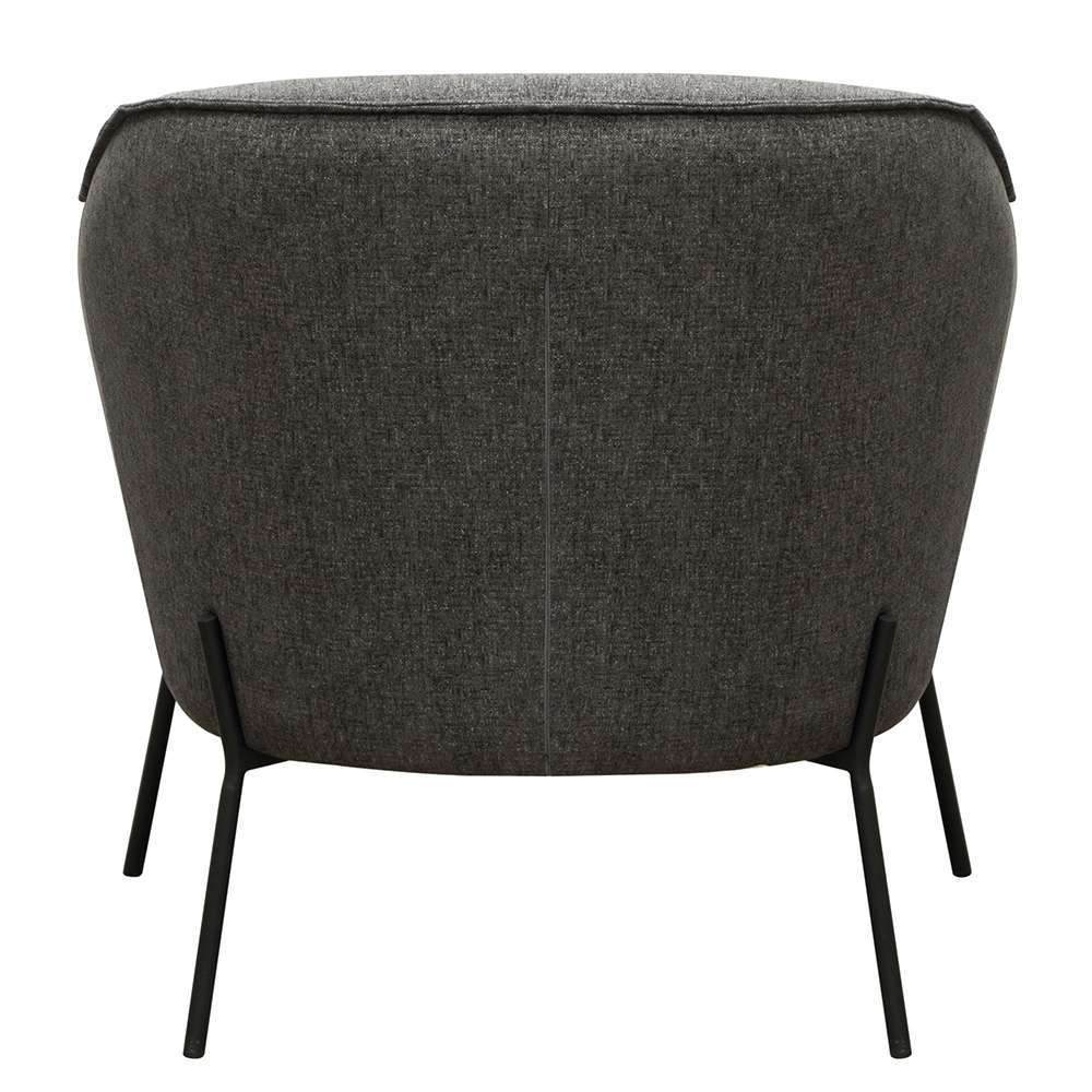 Diamond Sofa - Status Accent Chair in Grey Fabric with Metal Leg - STATUSCHGR veiw 7