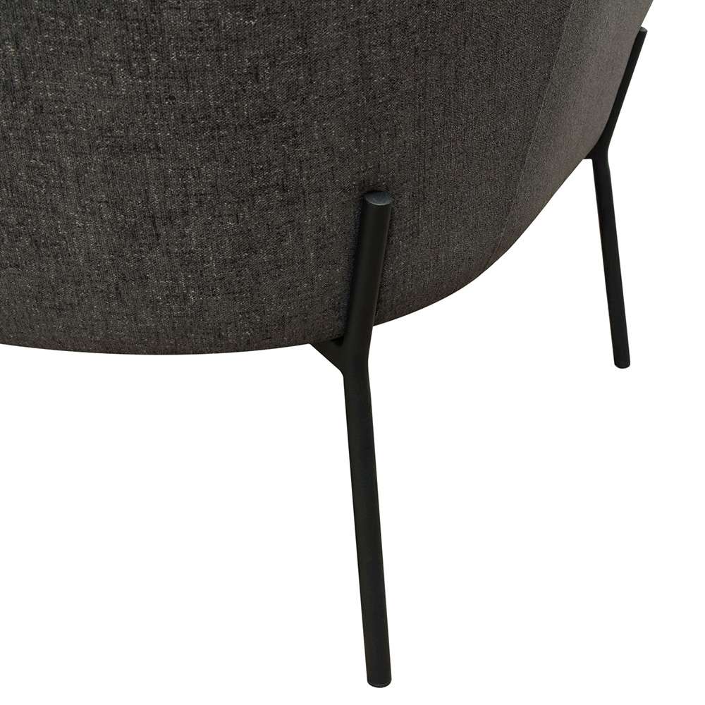 Diamond Sofa - Status Accent Chair in Grey Fabric with Metal Leg - STATUSCHGR veiw 8