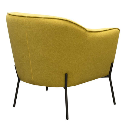 Diamond Sofa - Status Accent Chair in Yellow Fabric with Metal Leg - STATUSCHYL veiw 6