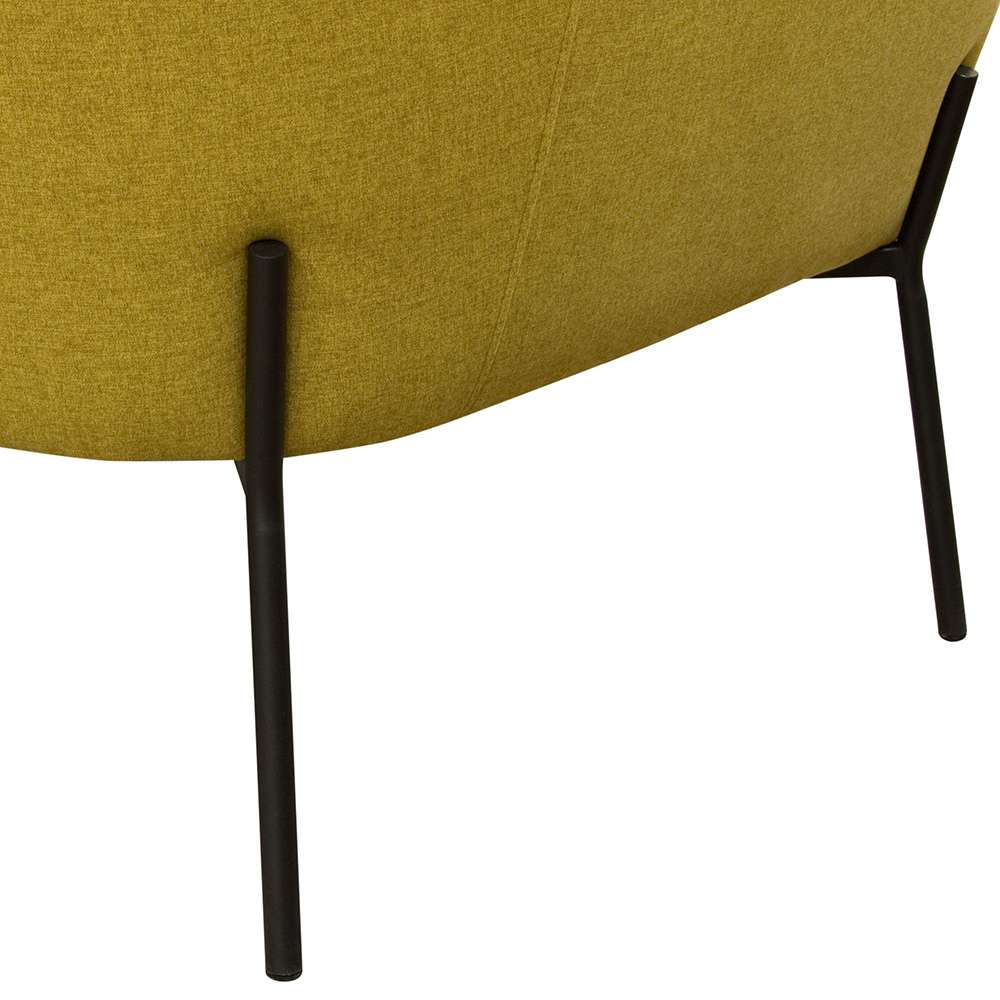 Diamond Sofa - Status Accent Chair in Yellow Fabric with Metal Leg - STATUSCHYL veiw 8