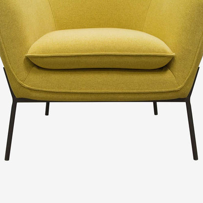 Diamond Sofa - Status Accent Chair in Yellow Fabric with Metal Leg - STATUSCHYL veiw 9