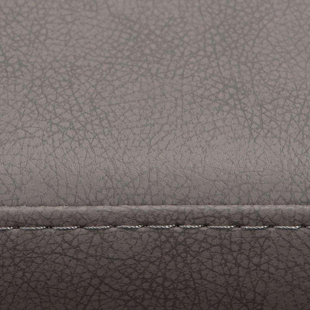 Diamond Sofa - Adele Counter Height Chairs in Grey Leatherette w/ Brushed Stainless Steel Leg (Set of 2) - ADELESTGR2PK veiw 3