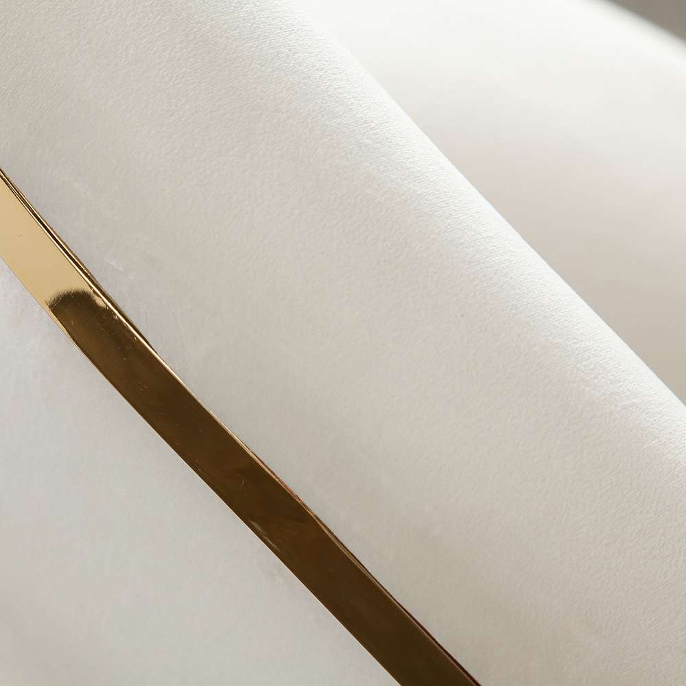 Diamond Sofa - Solstice Counter Height Chair in Cream Velvet w/ Polished Gold Metal Frame - SOLSTICESTCM1PK veiw 6