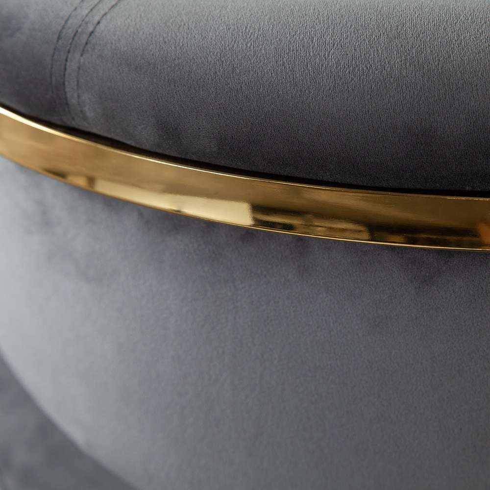 Diamond Sofa - Solstice Counter Height Chair in Grey Velvet w/ Polished Gold Metal Frame - SOLSTICESTGR1PK veiw 6