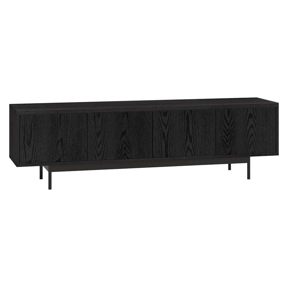 Hudson & Canal - Abington Rectangular TV Stand for TVs up to 75in in Black Grain - TV2035 veiw 1