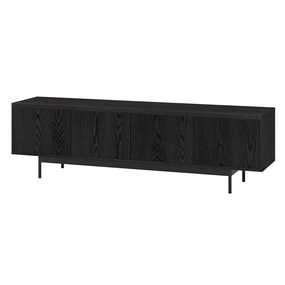 Hudson & Canal - Abington Rectangular TV Stand for TVs up to 75in in Black Grain - TV2035 veiw 3