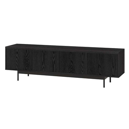 Hudson & Canal - Abington Rectangular TV Stand for TVs up to 75in in Black Grain - TV2035 veiw 3