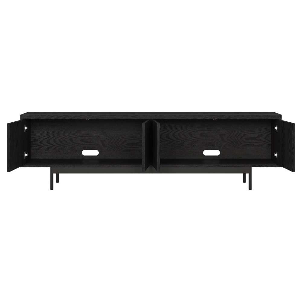Hudson & Canal - Abington Rectangular TV Stand for TVs up to 75in in Black Grain - TV2035 veiw 4