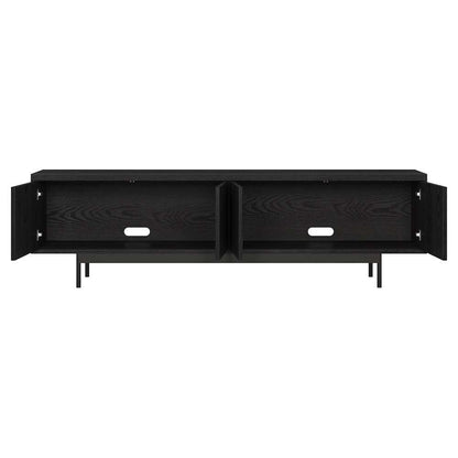 Hudson & Canal - Abington Rectangular TV Stand for TVs up to 75in in Black Grain - TV2035 veiw 4