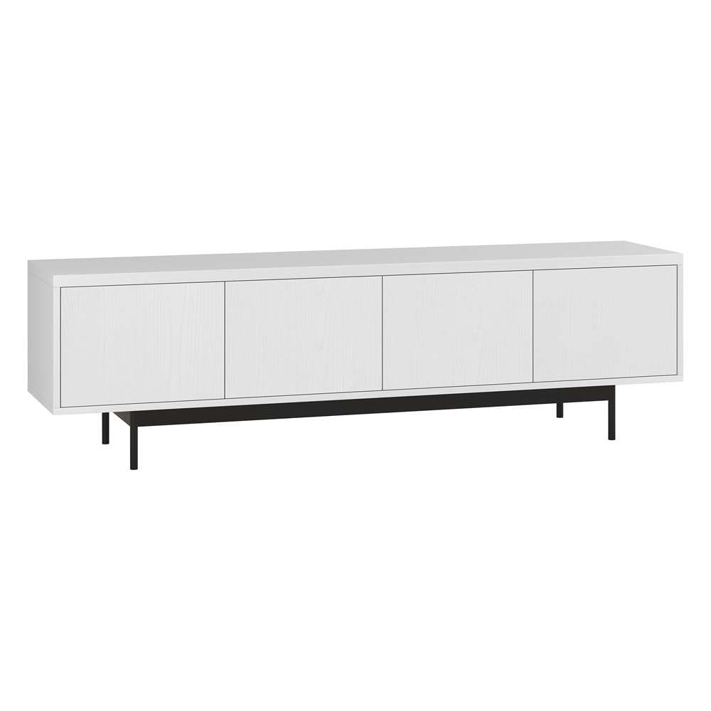Hudson & Canal - Abington Rectangular TV Stand for TVs up to 75in in Alder White - TV2037 veiw 1