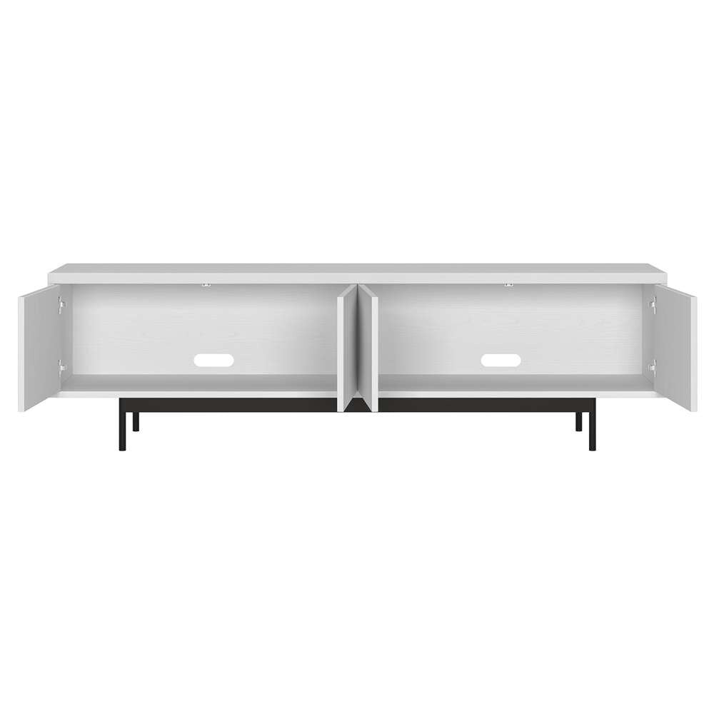 Hudson & Canal - Abington Rectangular TV Stand for TVs up to 75in in Alder White - TV2037 veiw 4