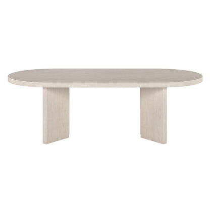 Hudson & Canal - Alma 48in Wide Oval Coffee Table in Alder White - CT2090 veiw 2