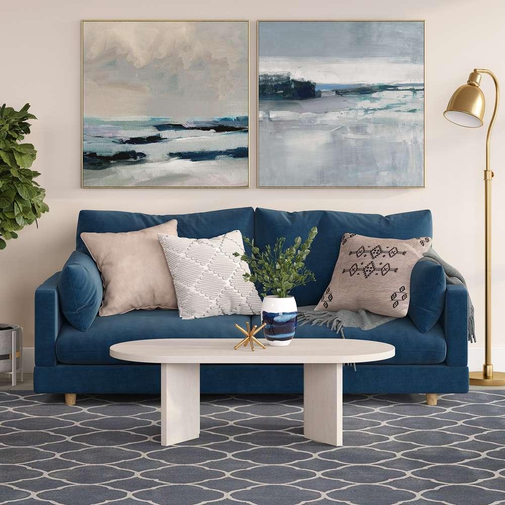 Hudson & Canal - Alma 48in Wide Oval Coffee Table in Alder White - CT2090 veiw 6
