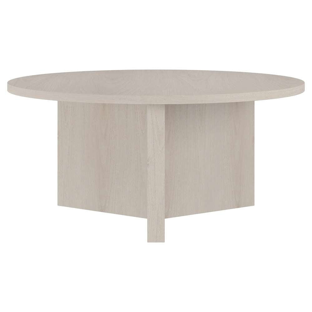 Hudson & Canal - Anders 36in Wide Round Coffee Table in Alder White - CT2093 veiw 2