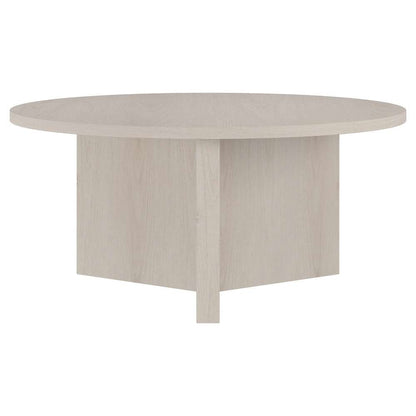 Hudson & Canal - Anders 36in Wide Round Coffee Table in Alder White - CT2093 veiw 2