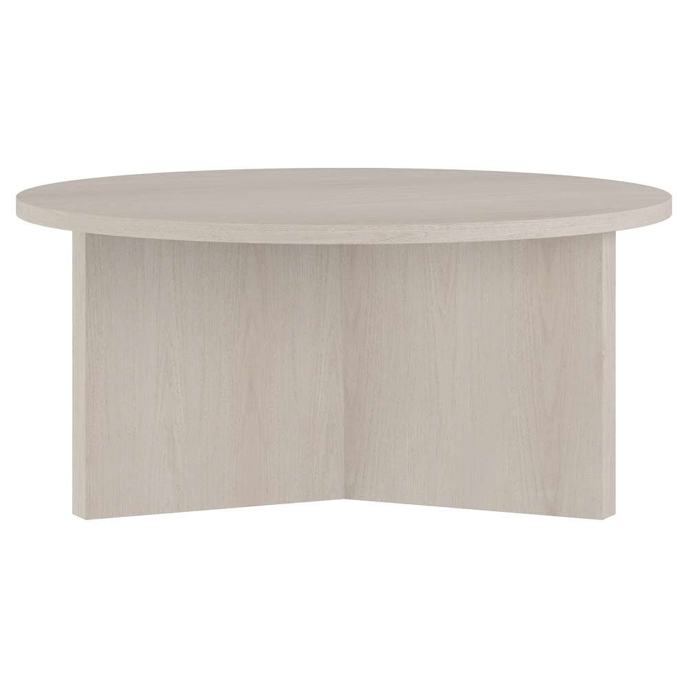 Hudson & Canal - Anders 36in Wide Round Coffee Table in Alder White - CT2093 veiw 4