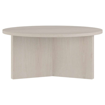 Hudson & Canal - Anders 36in Wide Round Coffee Table in Alder White - CT2093 veiw 4