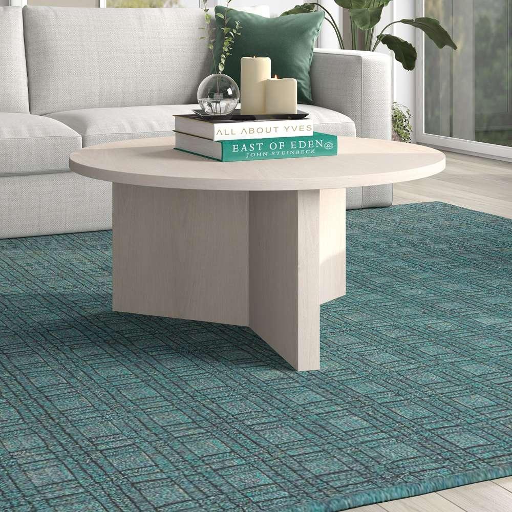 Hudson & Canal - Anders 36in Wide Round Coffee Table in Alder White - CT2093 veiw 5