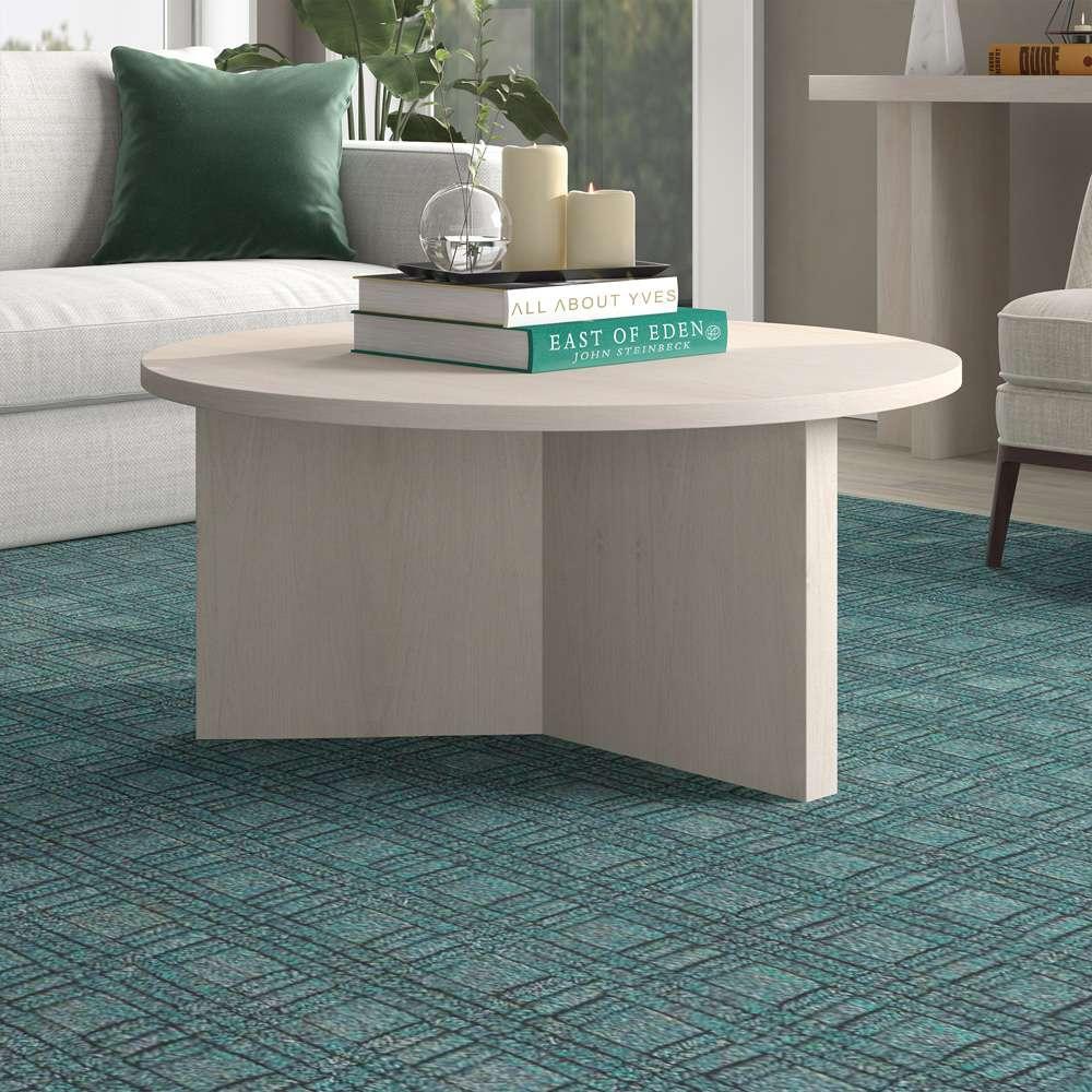 Hudson & Canal - Anders 36in Wide Round Coffee Table in Alder White - CT2093 veiw 6