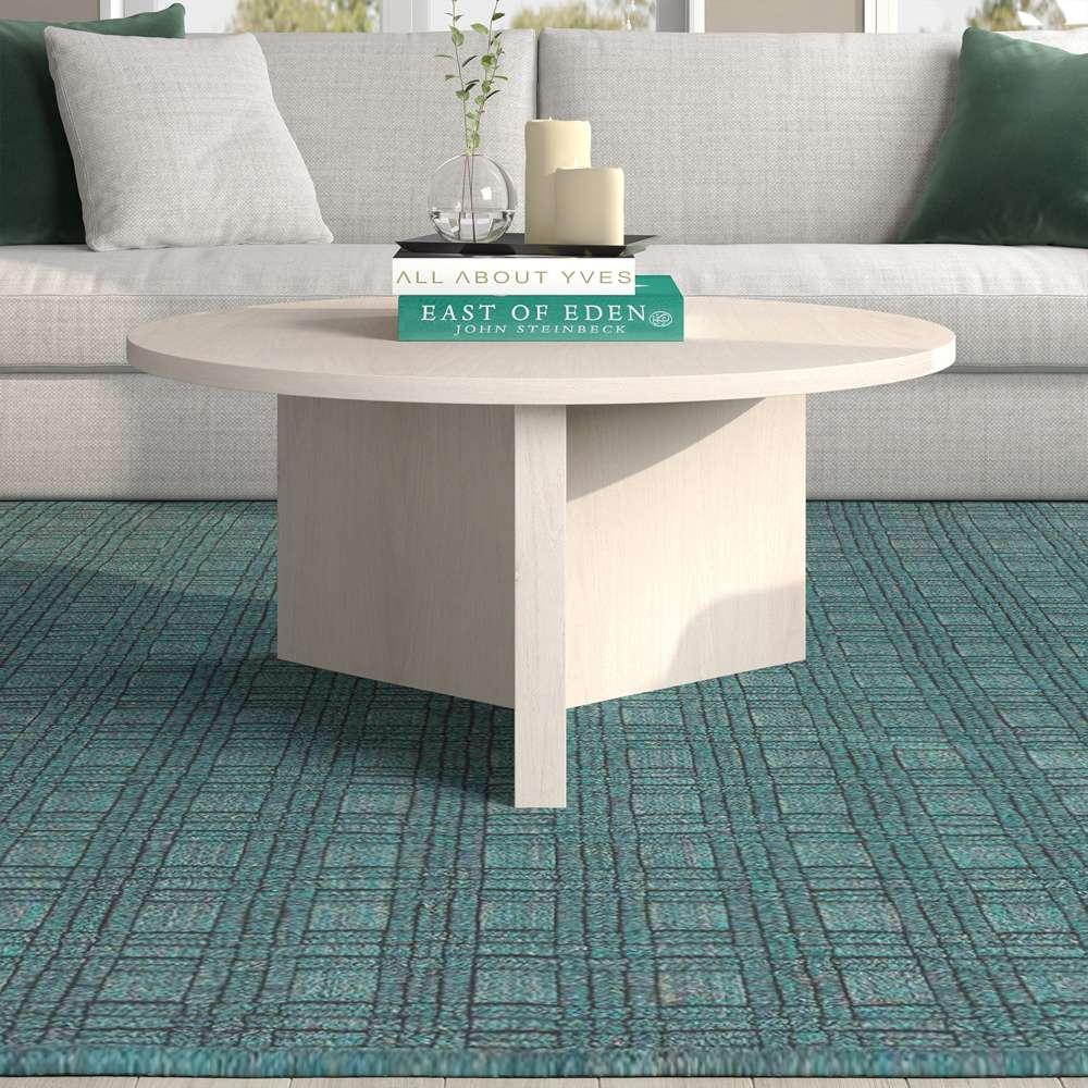 Hudson & Canal - Anders 36in Wide Round Coffee Table in Alder White - CT2093 veiw 7