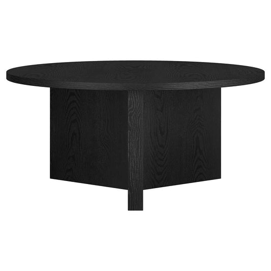 Hudson & Canal - Anders 36in Wide Round Coffee Table in Black Grain - CT2091 veiw 2