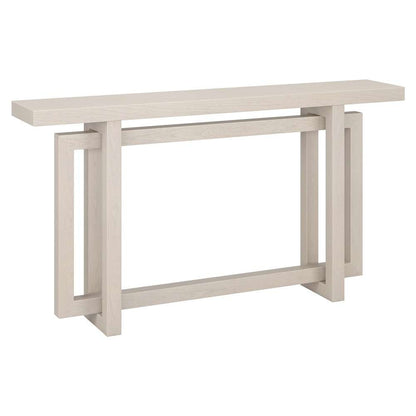 Hudson & Canal - Breslow 55in Wide Rectangular Console Table in Alder White - AT2067 veiw 1