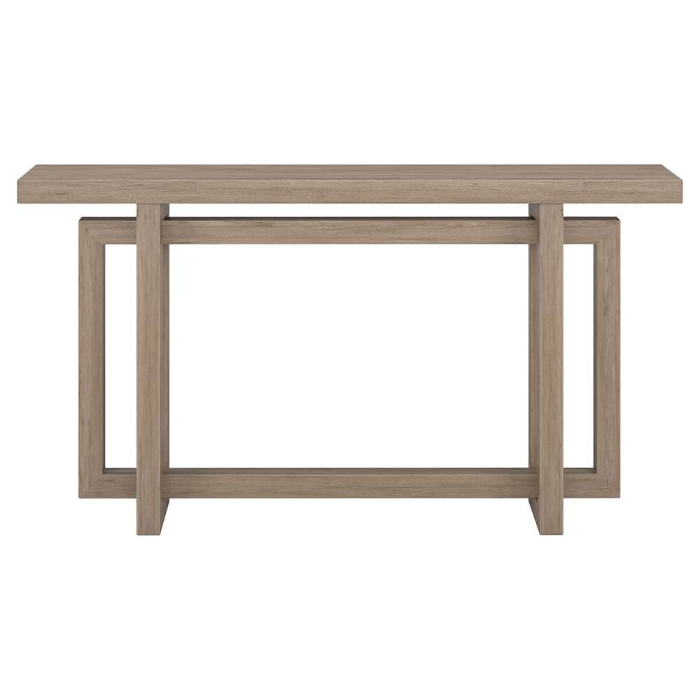 Hudson & Canal - Breslow 55in Wide Rectangular Console Table in Antiqued Gray Oak - AT2066 veiw 2