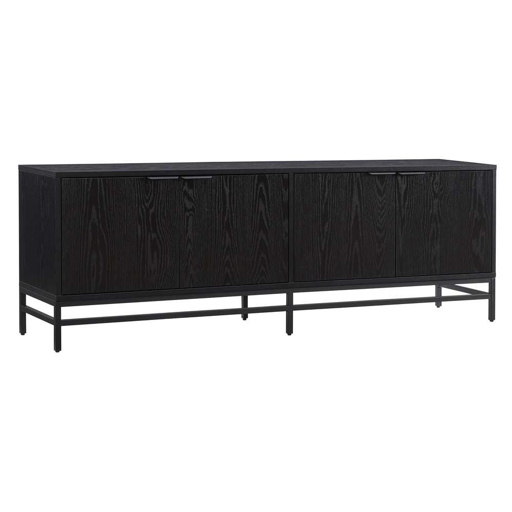 Hudson & Canal - Campello Rectangular TV Stand for TVs up to 78in in Black Grain - TV2072 veiw 1