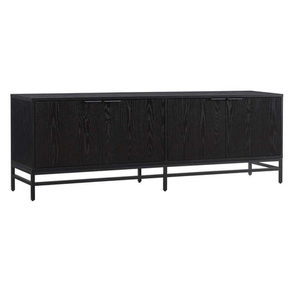 Hudson & Canal - Campello Rectangular TV Stand for TVs up to 78in in Black Grain - TV2072 veiw 1