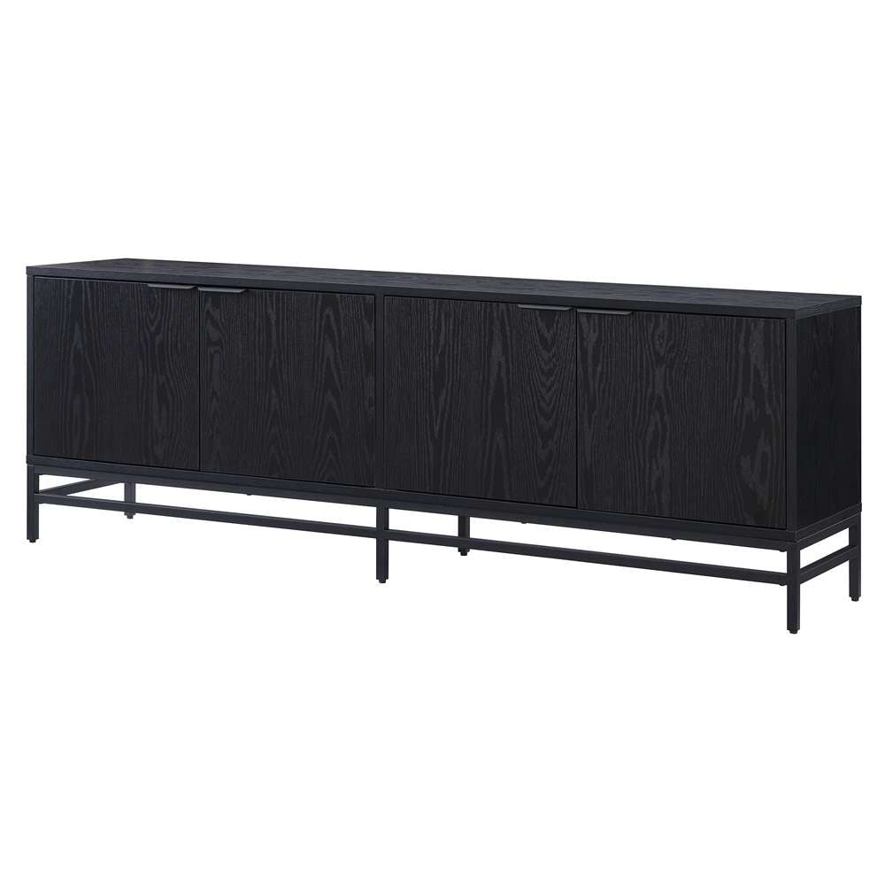Hudson & Canal - Campello Rectangular TV Stand for TVs up to 78in in Black Grain - TV2072 veiw 3