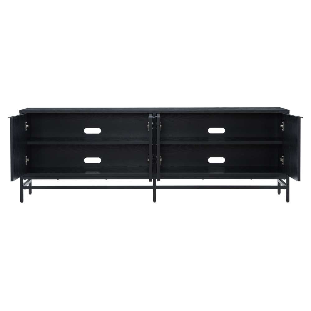 Hudson & Canal - Campello Rectangular TV Stand for TVs up to 78in in Black Grain - TV2072 veiw 4