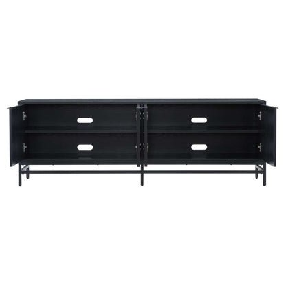 Hudson & Canal - Campello Rectangular TV Stand for TVs up to 78in in Black Grain - TV2072 veiw 4