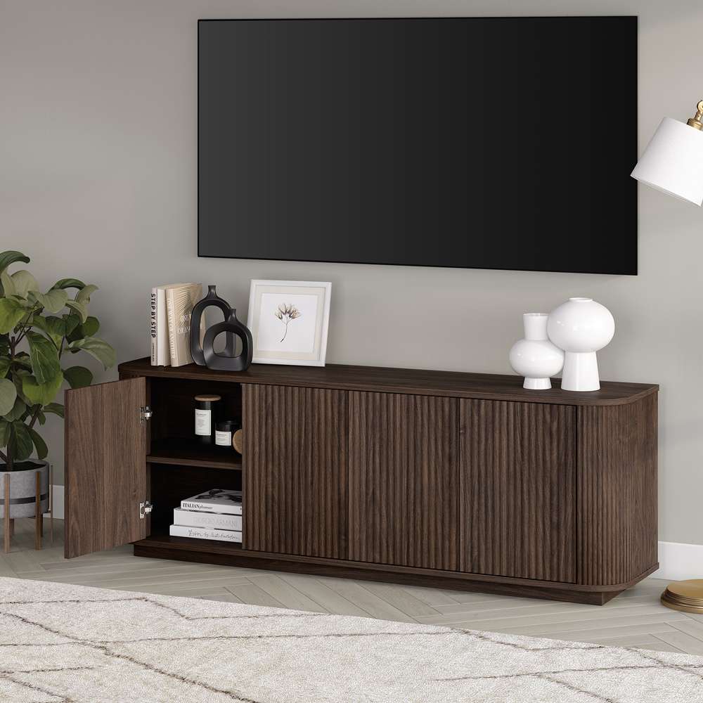 Hudson & Canal - Canton Rectangular TV Stand for TVs up to 75in in Alder Brown - TV2161 veiw 7