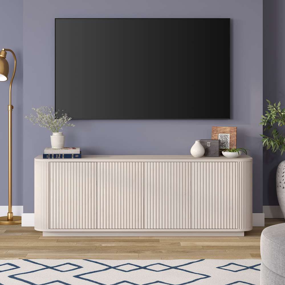 Hudson & Canal - Canton Rectangular TV Stand for TVs up to 75in in Alder White - TV2160 veiw 5