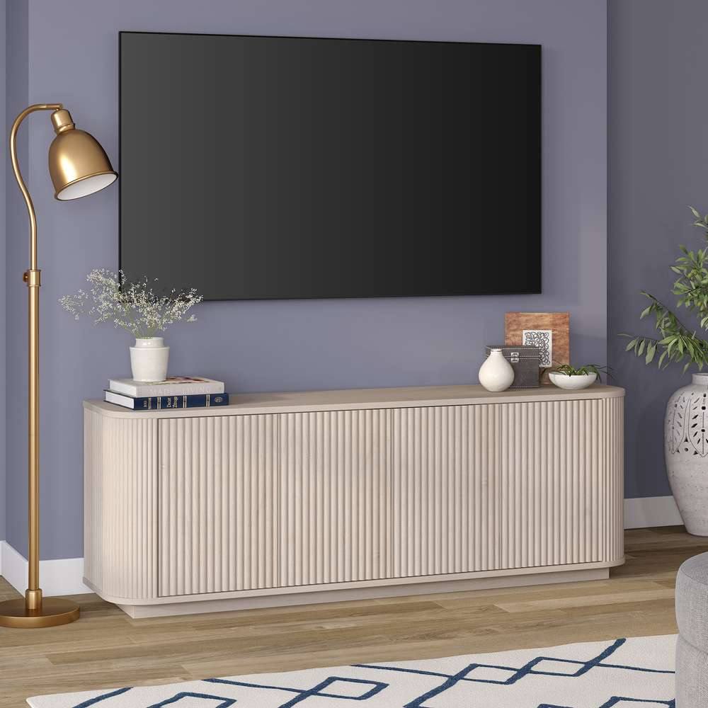 Hudson & Canal - Canton Rectangular TV Stand for TVs up to 75in in Alder White - TV2160 veiw 6