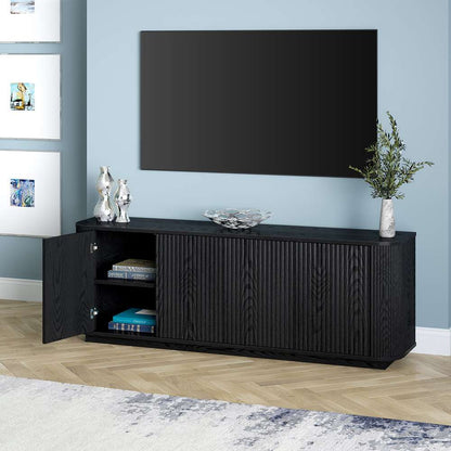 Hudson & Canal - Canton Rectangular TV Stand for TVs up to 75in in Black Grain - TV2159 veiw 7