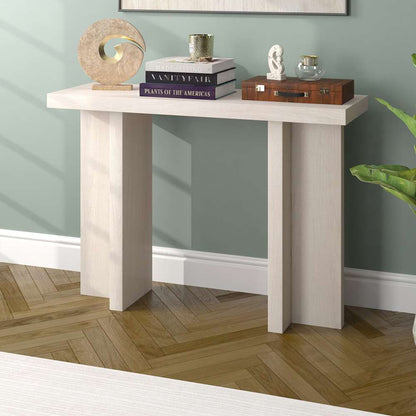 Hudson & Canal - Dimitra 42in Wide Rectangular Console Table in Alder White - AT2077 veiw 5