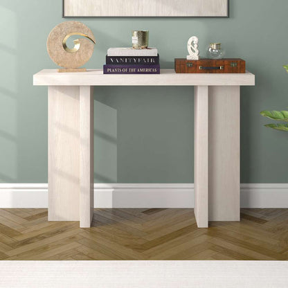 Hudson & Canal - Dimitra 42in Wide Rectangular Console Table in Alder White - AT2077 veiw 6
