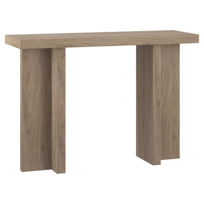 Hudson & Canal - Dimitra 42in Wide Rectangular Console Table in Antiqued Gray Oak - AT2076 veiw 1