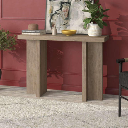 Hudson & Canal - Dimitra 42in Wide Rectangular Console Table in Antiqued Gray Oak - AT2076 veiw 5