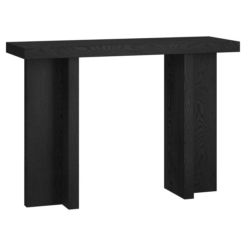 Hudson & Canal - Dimitra 42in Wide Rectangular Console Table in Black Grain - AT2075 veiw 1