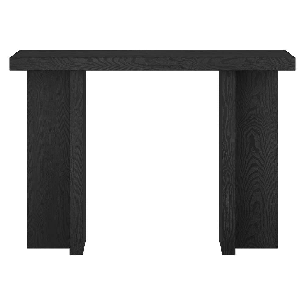 Hudson & Canal - Dimitra 42in Wide Rectangular Console Table in Black Grain - AT2075 veiw 2