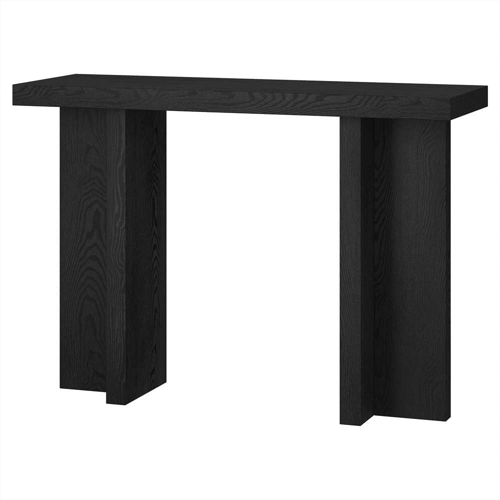Hudson & Canal - Dimitra 42in Wide Rectangular Console Table in Black Grain - AT2075 veiw 3