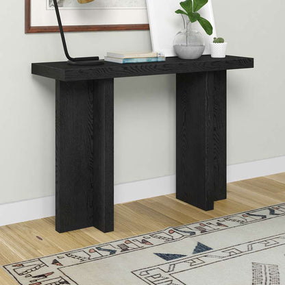 Hudson & Canal - Dimitra 42in Wide Rectangular Console Table in Black Grain - AT2075 veiw 5