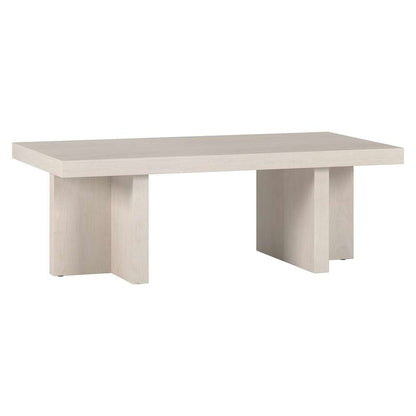 Hudson & Canal - Dimitra 44in Wide Rectangular Coffee Table in Alder White - CT2080 veiw 1