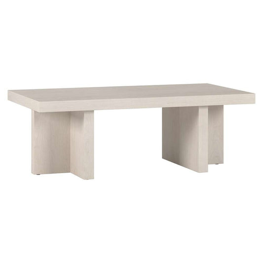 Hudson & Canal - Dimitra 44in Wide Rectangular Coffee Table in Alder White - CT2080 veiw 1